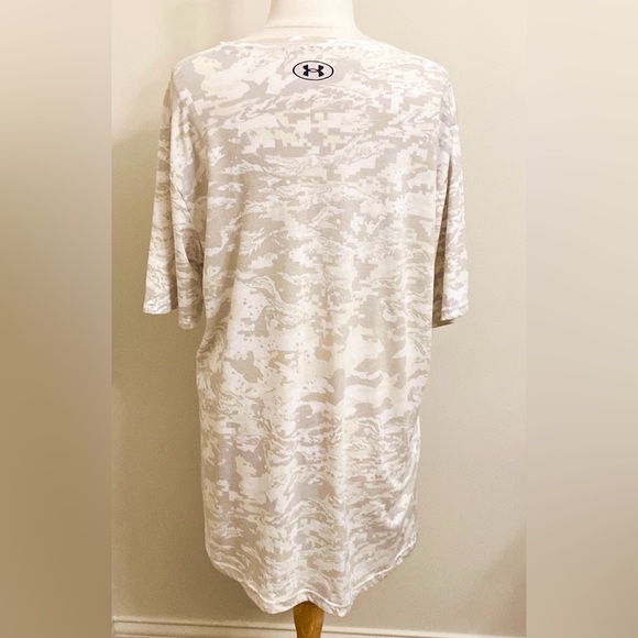 Under Armour Men’s ABC Camo Cream Taupe Crew Neck Short Sleeve Loose T-Shirt XXL - Picture 7 of 12